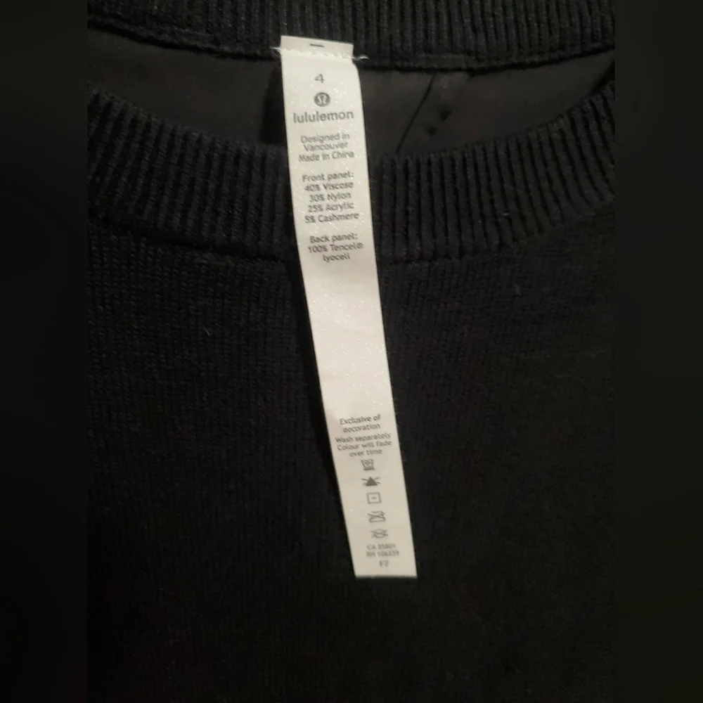 Lululemon Athletica Classic Black Knit Top - Picture 6 of 9